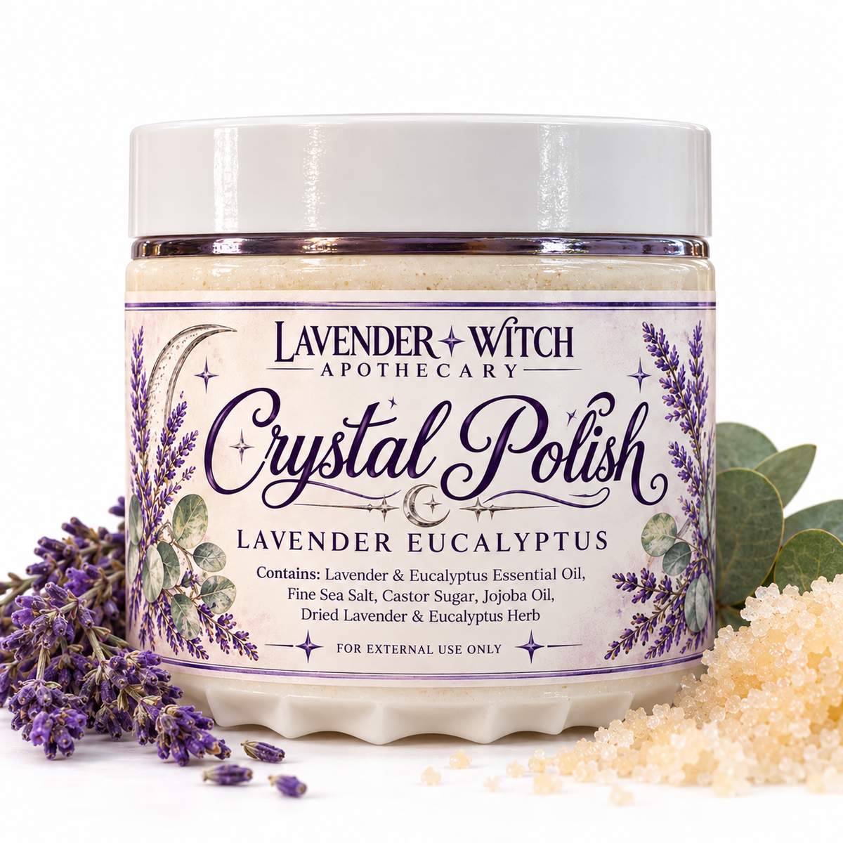 Lavender Eucalyptus Crystal Polish Scrub